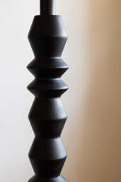 Black Wood Spindle Floor Lamp - Base Only - thumbnail 3