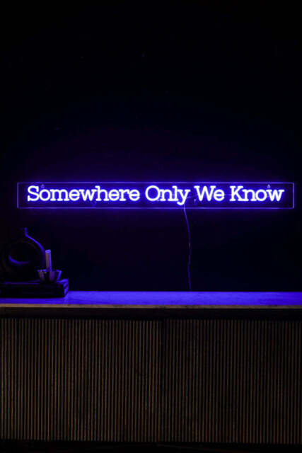 Somewhere Only We Know Neon Wall Light - image 1