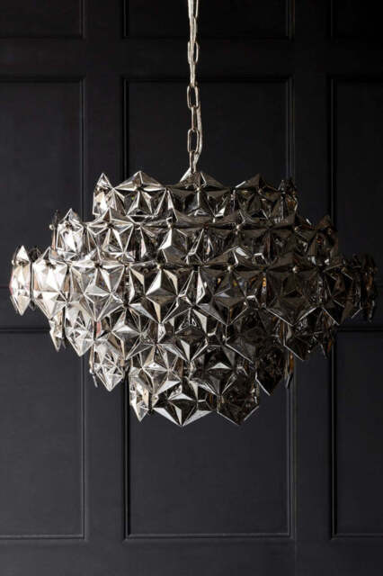 Smoked Showstopping Multi-Layer Glass Chandelier - image 1