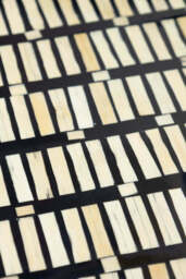 Bamboo Inlay Effect Side Table - thumbnail 5