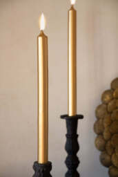 Beautiful Dinner Candle - Metallic Gold - thumbnail 3