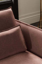 The Lola 3 Seater Sofa in Luxe Pink Velvet - thumbnail 4