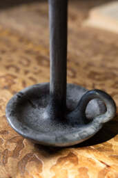 Charcoal Dinner Candle & Wax Candle Plate - thumbnail 3