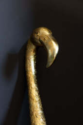 Antique Gold Flamingo Head Wall Art - thumbnail 5