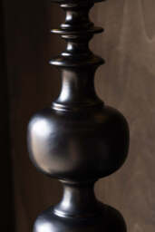 Black Resin Turned Table Lamp Base - thumbnail 5