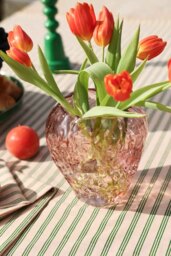 Pink Strawberry Glass Vase - thumbnail 4