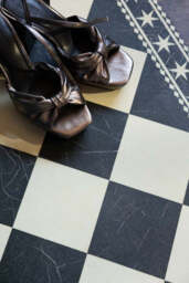 Monochrome Marble Tile Effect Durable Runner - thumbnail 3