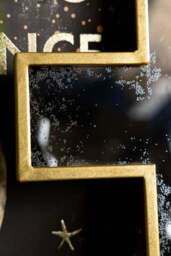 Antique-Style Gold Cross Wall Mirror - thumbnail 4