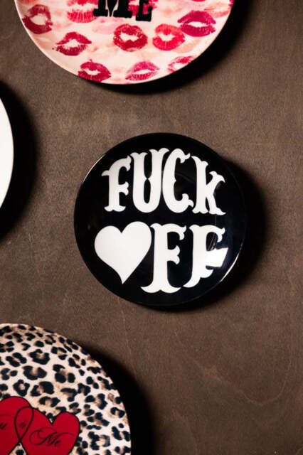 Fuck Off Decorative Wall Plate - image 1