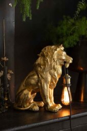 Quirky Gold Lion Lamp - thumbnail 5