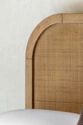 Curved Wood & Rattan Bed - Available in 2 Sizes - thumbnail 4