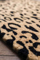 Leopard Print Coir Doormat - thumbnail 3