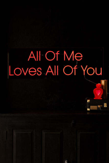 All Of Me Loves All Of You Neon Wall Light - image 1
