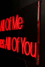 All Of Me Loves All Of You Neon Wall Light - thumbnail 5