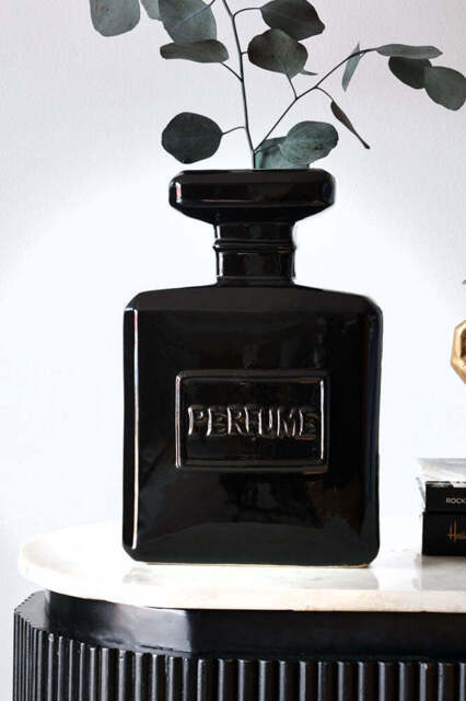 Black Perfume Bottle Vase - image 1