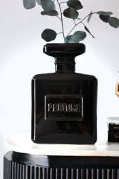 Black Perfume Bottle Vase - thumbnail 1