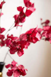 Red Ochre Beautiful Artificial Flower Stem - thumbnail 1