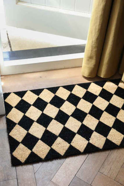 Checkered Patterned Doormat - image 1