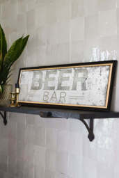 Vintage-Style Beer Bar Mirror - thumbnail 3