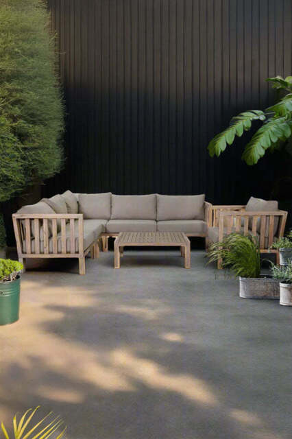 Garden Trading Beautiful Outdoor Corner Sofa & Table Set - image 1