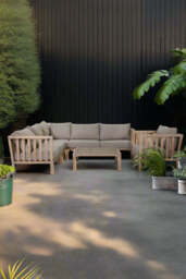 Garden Trading Beautiful Outdoor Corner Sofa & Table Set - thumbnail 1