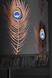 Mind The Gap Peacock Feather Lamp Shade - 3 Sizes Available - thumbnail 4