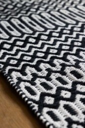 Halsey Monochrome Geometric Rug - 3 Sizes Available - thumbnail 4