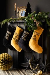 Luxury Merry Fuck This Black Christmas Stocking - thumbnail 4