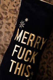 Luxury Merry Fuck This Black Christmas Stocking - thumbnail 5