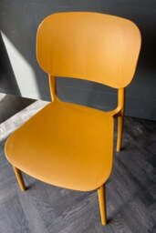 Stackable Garden Chair in Ochre Yellow - SECONDS - thumbnail 3