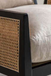Artisan Wooden Framed Armchair Cream - thumbnail 5