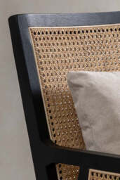 Artisan Wooden Framed Armchair Cream - thumbnail 4