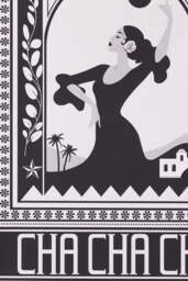 Cha Cha A2 Art Print in Black - Available in 4 Options - thumbnail 4