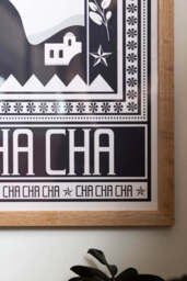 Cha Cha A2 Art Print in Black - Available in 4 Options - thumbnail 3