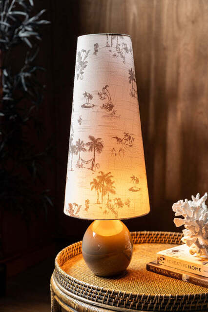 Beautiful Desert Island Tapered Table Lamp - image 1