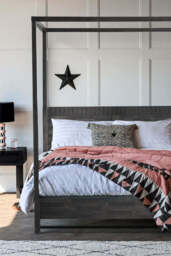 Boho-Inspired Boutique Four Poster Bed - Available in Two Sizes - thumbnail 1