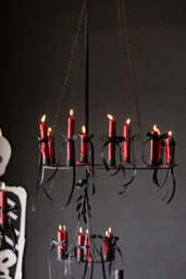 Chic Metal Candlestick Chandelier - thumbnail 1