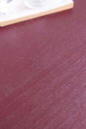 Burgundy Rattan Bedside Table - thumbnail 5