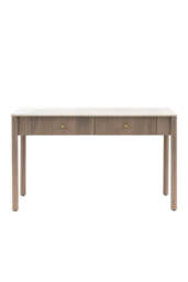 White Marble 2-Drawer Console Table - thumbnail 4