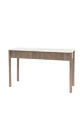 White Marble 2-Drawer Console Table - thumbnail 5