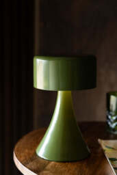 Battery-Powered Cordless Table Lamp In Green - thumbnail 4