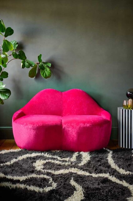 Pink Lips Sofa - image 1