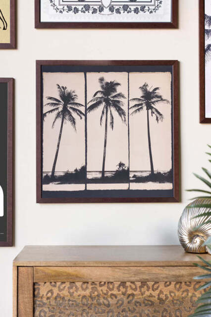 Artistic Palm Silhouettes 50cm x 50cm Art Print - Available in 4 Options - image 1
