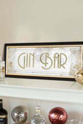 Vintage-Style Gin Bar Mirror - thumbnail 3