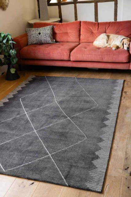 Mason Black Diamond Rug - 3 Sizes Available - image 1