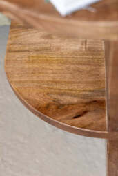 Dark Wood Shelf Side Table - thumbnail 5