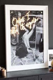 Oops I Did It Again...Framed Neon Wall Light - Available in Two Options - thumbnail 3
