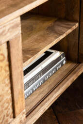 Natural Leopard Print Corner TV Unit - thumbnail 5