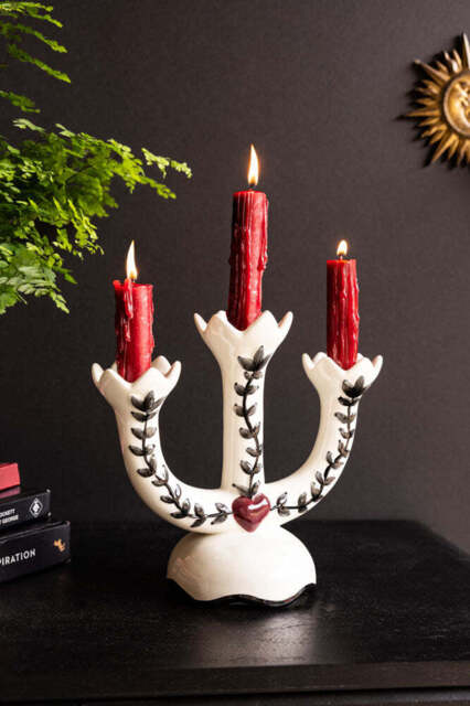 Milagro Heart Ceramic Candelabra - image 1