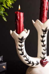 Milagro Heart Ceramic Candelabra - thumbnail 4